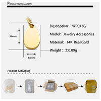 Haute qualité 14K véritable jaune bijoux en or massif fermoirs ronds personnalisés pour Bracelets et colliers crochets de bricolage