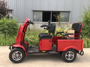 Tricycle électrique à deux sièges pour vieilles personnes, bicyclette avec <span class=keywords><strong>toit</strong></span> - Product Image 4