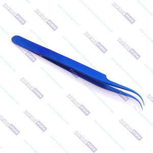 Pince à cils incurvée avec des cils de couleur bleu ou choix du client - Product Image 3