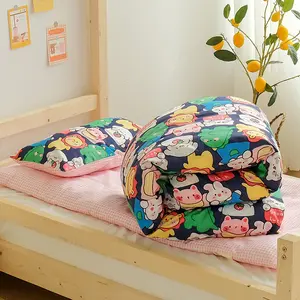 保育園綿100% かわいい寝具セットベビーベッドシーツ3ピース漫画寝具セット