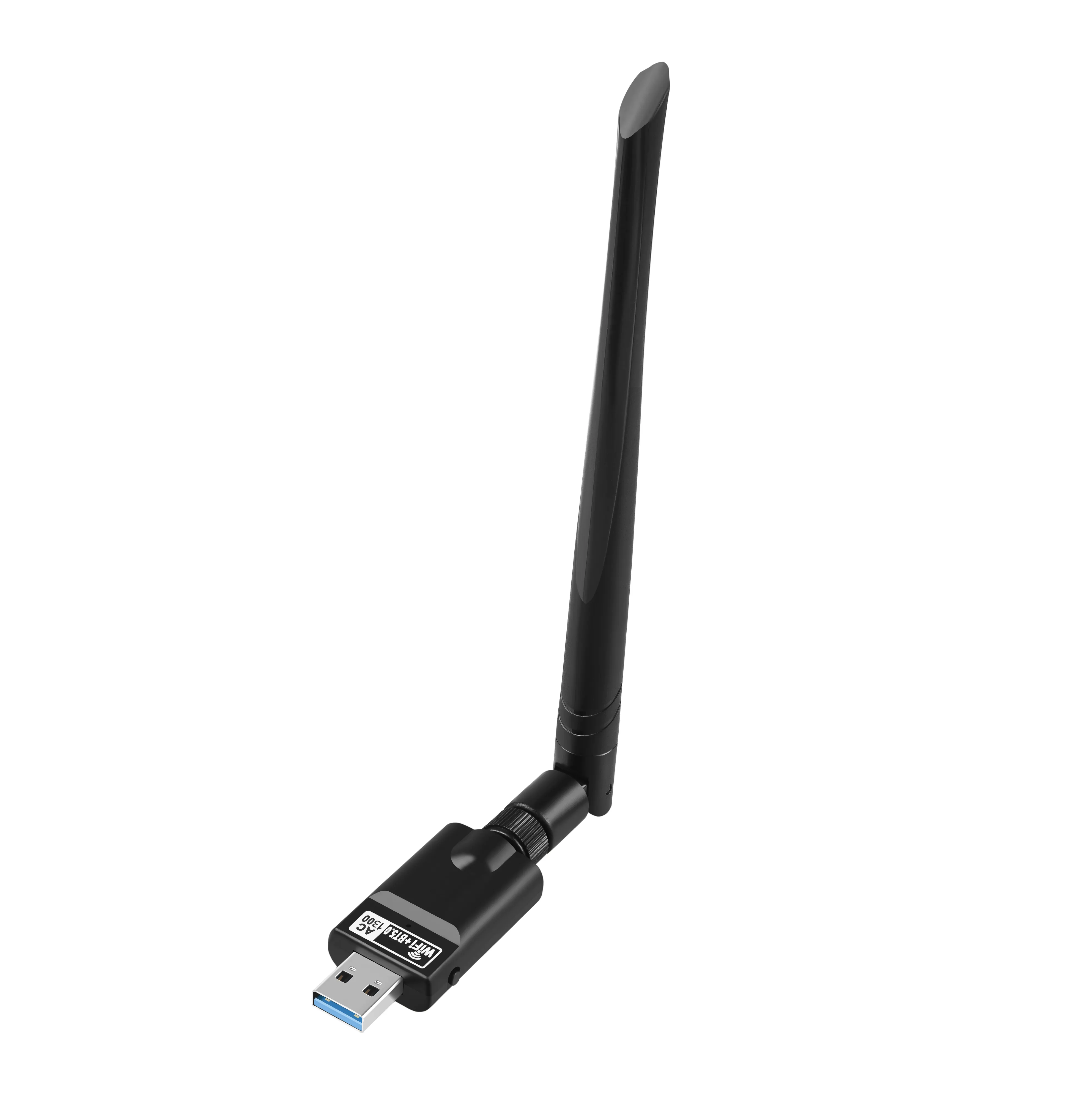 고속 1300Mbps USB 와이파이 어댑터 PC 동글 외부 안테나 무선 와이파이 동글 장거리 WiFi 및 BT5.0 네트워크 카드