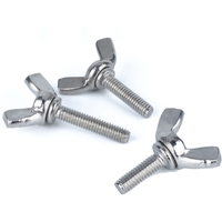 Boulon/écrou à aile papillon en acier inoxydable, 304 316 2507 2205 904L M8, vis et lave-linge