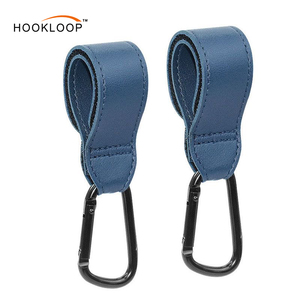 Bán Sỉ Có Thể Điều Chỉnh Móc Và Vòng Lặp Dây Đeo PU Da Xe Đẩy Móc 360 Độ Khóa Phụ Kiện Móc Áo Cho Du Lịch Cắm Trại - Product Image 1