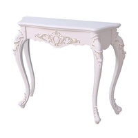 Console d'entrée de style européen, meuble de couloir élégant, semi-circulaire, décoratif, minimaliste, design pour hall d'entrée