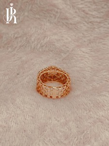 Bague de fiançailles RIZTA JEWELS de luxe en or blanc 14 carats avec diamant de laboratoire taille ronde et pierres latérales couleur D pour femme - Product Image 2