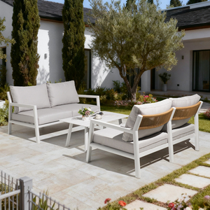 Ensemble <span class=keywords><strong>de</strong></span> meubles <span class=keywords><strong>de</strong></span> jardin imperméables d'extérieur, coussins doux à séchage rapide, alliage d'aluminium léger haute résistance, pour <span class=keywords><strong>balcon</strong></span>, terrasse, parc - Product Image 3