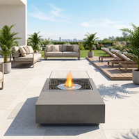 Brasero en acier Corten pour extérieur, patio, jardin, foyer en métal