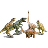 Sculpture de dinosaure simulée en fibre de verre, faite à la main, résistante aux hautes températures, pour aménagement paysager extérieur, aires de jeux et espaces résidentiels