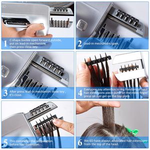 Máquina Adhesiva Inteligente de Tercera Generación 6D para Extensiones de Cabello, Versión Plateada con Interfaz de Piel 6D, Tacto Suave, No Daña la Piel - Product Image 4
