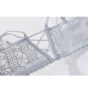 Conjunto de Sujetador de Calidad con Botones Frontales, Sin Costuras, Sin Varillas, para Mujer, Sujetador Push-Up - Product Image 5