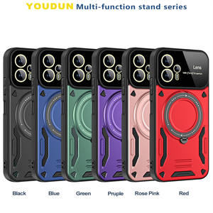 Coque magnétique pour appareil photo Tecno Spark Go 20 pro 20 10 / 10 Pro 10C 20C / <span class=keywords><strong>Pop</strong></span> 7 Pro 7 8 Protection d'objectif de caméra Support rotatif Couverture arrière - Product Image 2