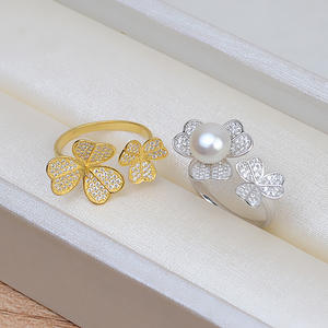 แหวนเงินแท้ S925 รูปดอกไม้ ปรับขนาดได้ สำหรับทำเครื่องประดับมุก DIY พร้อมอุปกรณ์เสริม 5-6 ชิ้น สไตล์ทันสมัย รูปทรงตัวเลข ถาดเปล่าสำหรับฝัง 84 ชิ้น - Product Image 4