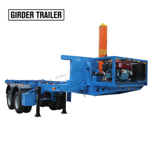 Heavy Duty 40 48 ft Basculement Skel Camion Benne Remorque Cylindre Hydraulique Semi-Dump pour l'Industrie Matériaux Hydraulique Semi-Remorque - Product Image 6