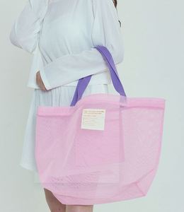 Mesh Beach <b>Bags</b> Toy Tote Handbag Storage <b>Net</b> Portable Pockets Foldable Swim Chic - Product Image 3