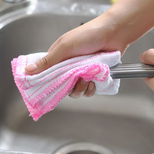 Bamboo Fiber Dish Cloth Rectangle Kitchen Cleaning Cloth For Pots And Pans Absorbent - Product Image 1