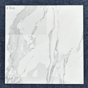 Carreaux de céramique en grès blanc Carrara 8 mm 60x60 cm Design moderne Surface émaillée Carreaux de sol de haute qualité Supermarché - Product Image 4