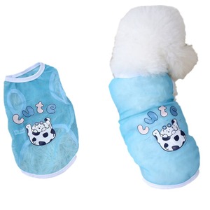 Gilet en maille à imprimé animal mignon pour petits chiens, vêtements respirants pour animaux de compagnie, été et printemps, Bichon Frise Golden Retriever Corgi - Product Image 5