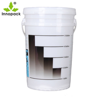 Matériau PP 25 litres impression par transfert de chaleur pour les produits chimiques fûts de stockage des aliments seaux barils