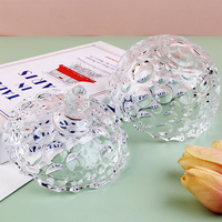 Europese Glazen Snoeppot Creatieve Polka Dot Bubble Woonkamer Slaapkamer Opslagpot Met Deksel Fruit Cup Sieraden Opslag