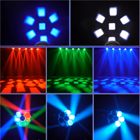 Mini Luz de Escenario Bee Eye 7x40W RGBW LED con Zoom, Beam y Wash, Cabezal Móvil con Control de Punto y Pantalla LCD para DJ, Discoteca, Club y Fiestas