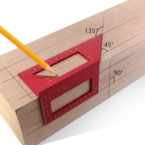 Selle Règle d'angle en aluminium Disposition carrée à <span class=keywords><strong>90</strong></span>/45 degrés Jauge d'onglet Règle de mesure en T - Product Image 4