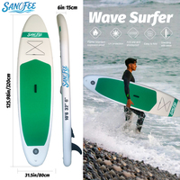 Planche de paddle gonflable de haute qualité en PVC durable de 320 cm, série Wave Chase, avec matériau de dessin au trait de 1,2 mm