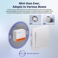 Interruptor Inteligente Wifi Sonoff Mini Extreme Minir4 Tamaño Súper Diminuto 10A 240V Control de Señal Remota Inalámbrica Sistema de Hogar Inteligente Ewelink