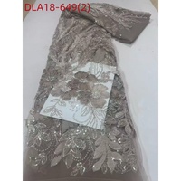 Prix de gros luxe paillettes perles perles lourdes dentelle pour robes de mariée africaines Offre Spéciale brodé perlé dentelle tissu