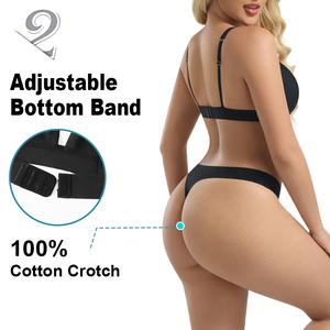 Set Intimo Donna BR16 e DD03 ODM, Reggiseno Senza Imbottitura in Microfibra Traspirante con Slip a Vita Bassa - Product Image 3