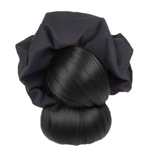 Low Bun Wig With Hair Clip Natural Fluffy <b>Back</b> Head Wig Hair <b>Tie</b> For Miss HJ Series - Product Image 2