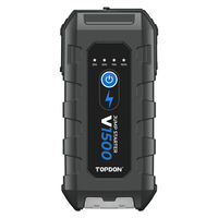TOPDON V1500 portátil 6 protecciones de seguridad integradas multifunción batería de emergencia Booster banco de energía arrancador de batería de coche para bricolaje