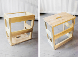 Wood Toddler Stand Kids Kitchen <strong>Step</strong> <strong>Stool</strong> with Safety Rail CPSC Certified for Toddlers Learning Tower - Product Image 4