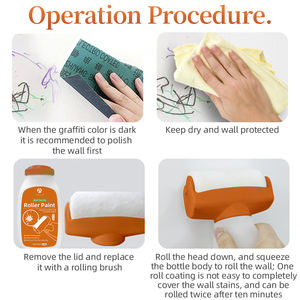 สีทาผนังภายในแบบน้ำสีขาวแรงยึดเกาะสูง500ก. ใช้ในบ้านสีน้ำยางข้นกับแปรงลูกกลิ้ง - Product Image 6