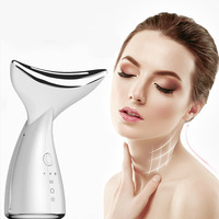 Masseur facial et du cou 7 couleurs, appareil de beauté portable, outil de massage facial, soin de la peau du visage, lifting facial à domicile, masseur du cou