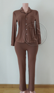 <span class=keywords><strong>Pigiama</strong></span> da <span class=keywords><strong>donna</strong></span> in cotone organico personalizzato in bambù e <span class=keywords><strong>Modal</strong></span> <span class=keywords><strong>pigiama</strong></span> Soft Lounge Robe da notte di lusso pij set <span class=keywords><strong>pigiama</strong></span> da <span class=keywords><strong>donna</strong></span> - Product Image 5