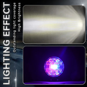 Nouveau phare de travail LED miniature 3 pouces 12V 30W 6000LM rouge+bleu stroboscopique DRL 4x4 pour camion, VTT, véhicules tout-terrain, montage universel - Product Image 5