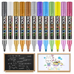 Bút Đánh Dấu Môi Trường Phấn Bảng Đen Xóa Được Không Bụi Nước Dựa Trên Chất Lỏng Xóa Ướt Bút 3Mm Fine Line Tip Glass Markers - Product Image 4