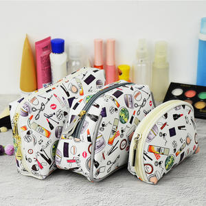 Sacs à cosmétiques en cuir PU Premium, sacoches de maquillage avec impression numérique par Sublimation, grande capacité, Logo personnalisé, collection <span class=keywords><strong>2022</strong></span> - Product Image 1