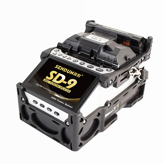 Original original SD-9 Fusion Splicer Automatic With Six Motor Auto Focus Core Alignment Fiber Splicing Machine With OPM VFL