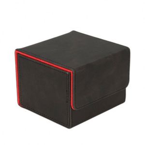 Boîte de rangement en cuir PU de haute qualité pour cartes de jeu Yugioh Tarot, personnalisable avec logo, 105x105x80mm, carrée - Product Image 2