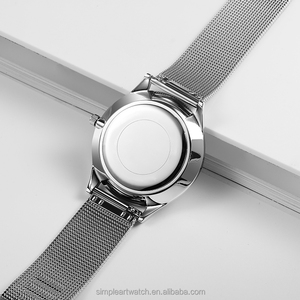BOMAXE último reloj de pulsera de acero inoxidable de lujo para hombre, correa de malla, caja gruesa de 5mm, movimiento de cuarzo Solar, moda informal <span class=keywords><strong>Reoj</strong></span> - Product Image 5