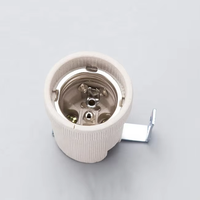 Douille de lampe en céramique F519 E26 E27 de haute qualité, support de lampe en porcelaine à vis, vente directe d'usine