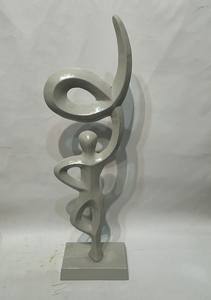 Escultura Moderna Abstracta de Figura Humana en Aluminio, Pieza Decorativa, Escultura Artística de Aluminio Hecha a Mano, Producto a Precio de Mayoreo - Product Image 2
