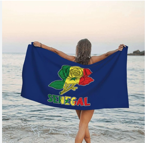 Bandera de <span class=keywords><strong>Seychelles</strong></span> Toalla de playa de microfibra Toalla de baño de acuarela Toalla de playa sin arena Manta Toalla absorbente de secado rápido - Product Image 4