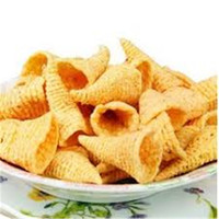Machine automatique de fabrication de snacks frits Bugle, ligne complète de traitement de chips de maïs en amidon pour snacks Bugle