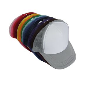 Casquette de baseball trucker en maille bicolore avec logo personnalisé, ajustable et à dos en maille - Product Image 4