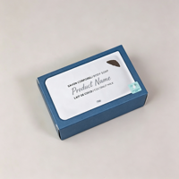 Boîte d'emballage de savon écologique personnalisée avec laminage mat, réutilisable, imperméable, avec poignée, pour cadeaux et artisanat