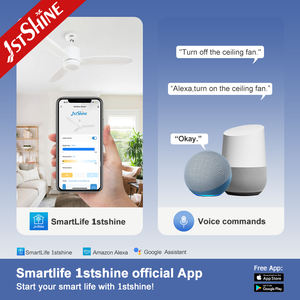 Ventilateur de plafond électrique avec lame en bois, 9 en 1, trois couleurs différentes, éclairage LED - Product Image 6