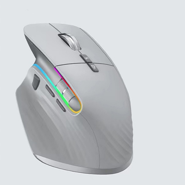 Multi-Device Gaming Wireless Mouse USB Interface BT 5.0 Backlit 6 Buttons Rechargeable Portable Optical Right Hand mouse Stock