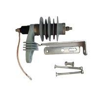 Parafoudre en caoutchouc silicone composite polymère 24 kV 11 kV, parafoudre haute tension HY10W-12 pour la distribution électrique